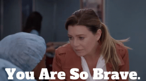 Woman Talking To Another Woman You Are So Brave GIF