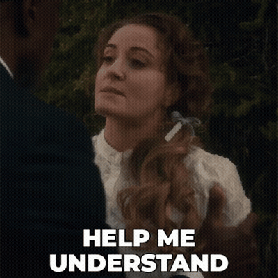 Woman Talking To Man Help Me Understand GIF