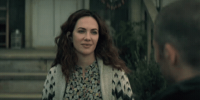 Woman Talking To Man Saying How Are You Riley GIF