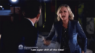 Woman Talking To Man Says I Am Super Chill All The Time GIF