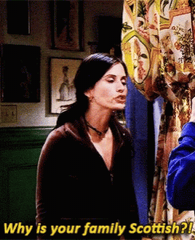 Woman Talking To Man Why Family Scottish GIF