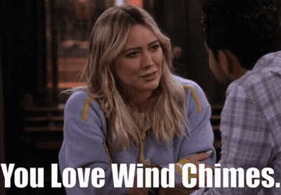 Woman Talking To Man You Love Wind Chimes GIF