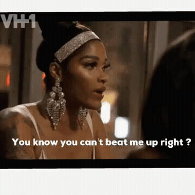 Woman Talking To TV Woman GIF