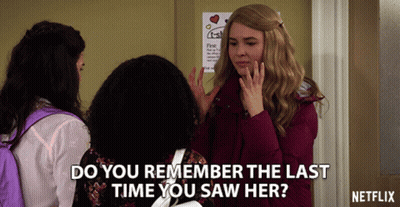 Woman Talking To Two Women Netflix Ad GIF
