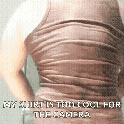 Woman Tank Top My Shirt Too Cool GIF