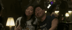 Woman Tapping Shang Chi GIF
