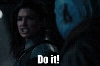 Woman Telling Man Do It GIF