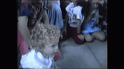 Woman Thanking Baby Jesus For Nom Nom GIF