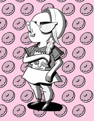 Woman Thinking Of A Lot Of Donuts GIF