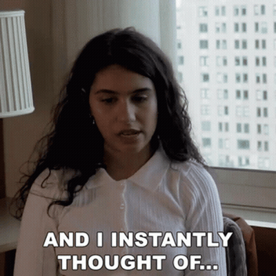 Woman Thinking Of Quote GIF