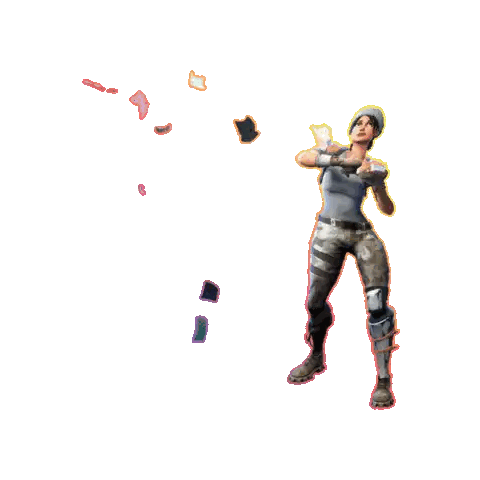 Woman Throwing Paper Sticker