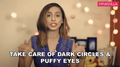Woman Thumbs Up Take Care Of Dark Circles And Puffy Eyes GIF