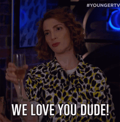 Woman Toast We Love You GIF