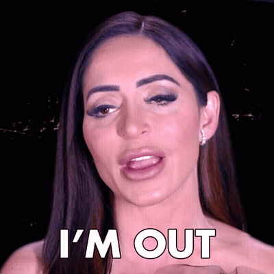 Woman Tongue Out I'm Out GIF