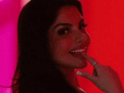 Woman Tongue Out Ring On Finger GIF