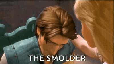 Woman Touching Man's Forehead Saying The Smolder GIF