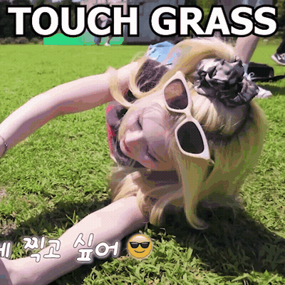 Woman Touching Wheat Field GIF