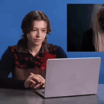 Woman Typing On Laptop GIF
