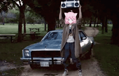 Woman Using Pink Boombox To Play Cassette Tapes GIF
