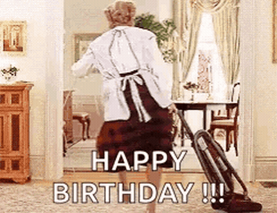 Woman Using Vacuum Cleaner In Living Room GIF