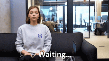 Woman Waiting Patiently GIF