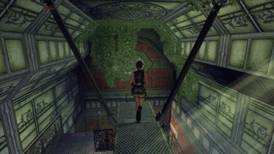 Woman Walking in Hallway With Number 1 on Ceiling