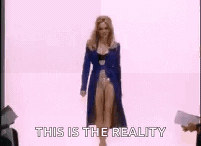 Woman Walking Runway At Fashion Show GIF