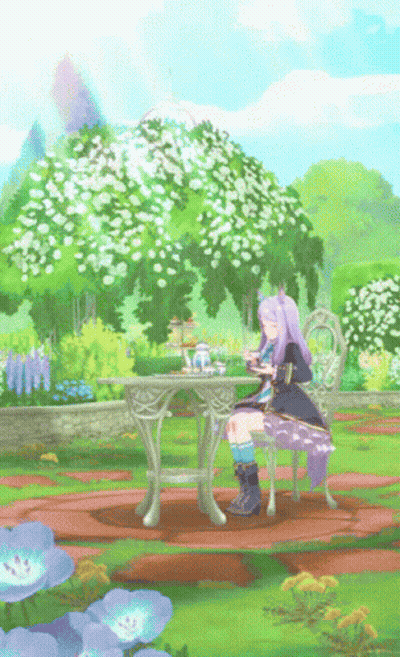 Woman Walking Through Lightning Field GIF