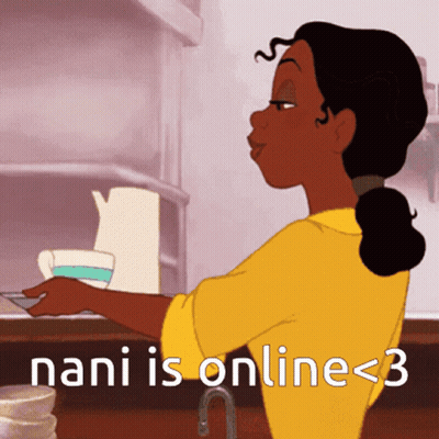 Woman Washing Dishes Nani Is Online < 3 GIF