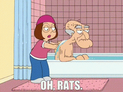 Woman Washing Elderly Man's Back In Bathtub GIF