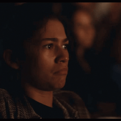 Woman Watching Movie GIF