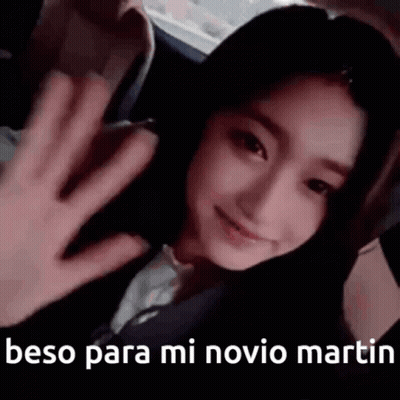 Woman Waving From Car Back Seat GIF