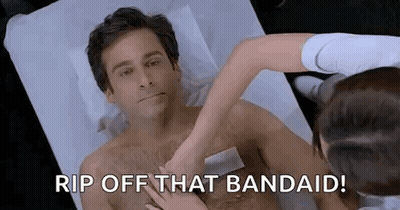 Woman Waxing Man's Chest GIF