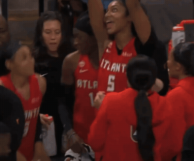 Woman Wearing Atlanta 5 Jersey GIF