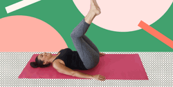 Woman Wearing Black Sando Doing Crunches Exercise GIF