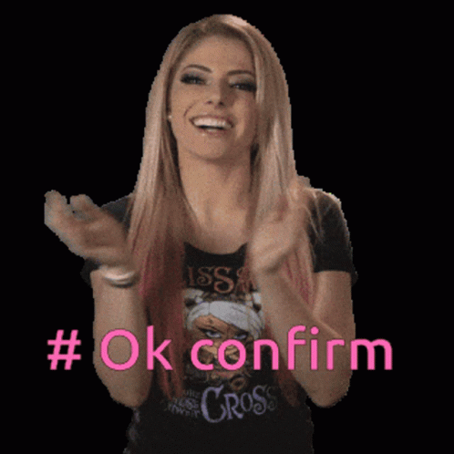 Woman Wearing Black Shirt Saying Miss Cross GIF