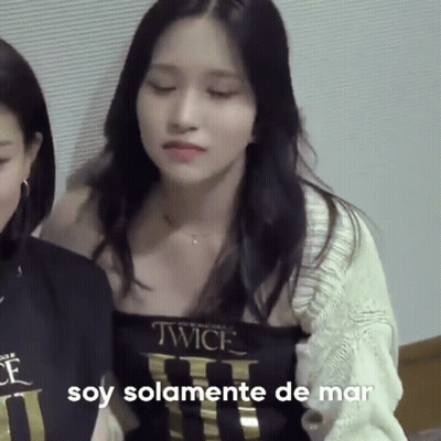 Woman Wearing Black Top With Twice GIF