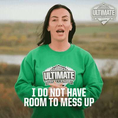 Woman Wearing Canada Ultimate Challenge Shirt GIF