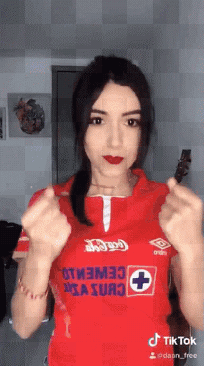 Woman Wearing Coca-Cola Shirt GIF