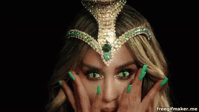 Woman Wearing Crown With Green Eyes GIF