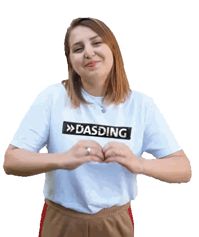 Woman Wearing Dasding Shirt Sticker
