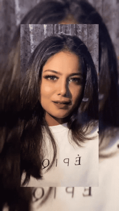Woman Wearing EBQ Shirt GIF