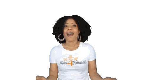 Woman Wearing Four Naturals Shirt Sticker