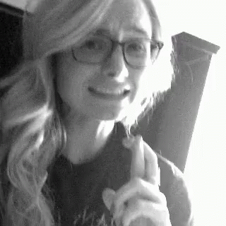Woman Wearing Glasses And Backpack GIF
