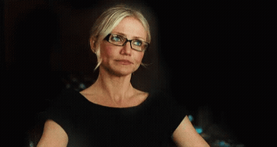 Woman Wearing Glasses And Black Shirt Talking GIF