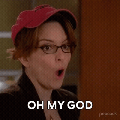 Woman Wearing Glasses And Cap Saying Oh My God GIF