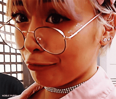 Woman Wearing Glasses Close Up GIF
