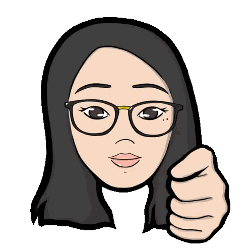 Woman Wearing Glasses Giving Thumbs Up Sticker
