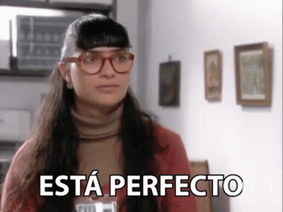 Woman Wearing Glasses Saying Esta Perfecto GIF
