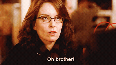 Woman Wearing Glasses Saying Oh Brother GIF